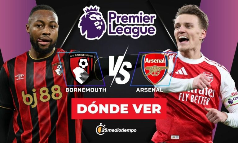 Bournemouth vs Arsenal: Horario y Dónde Ver el Partido de la Premier League de Hoy 2026